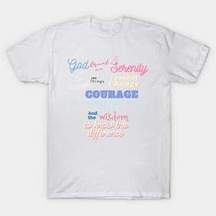 Colorful Serenity Prayer T-Shirt